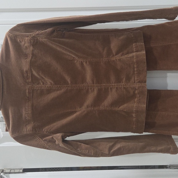 Plugg Brown Corduroy Womans Suit Cropped Jacket & Flare Pants, Size 7/Lg - Picture 6 of 10